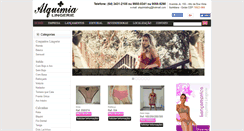 Desktop Screenshot of alquimialingerie.com